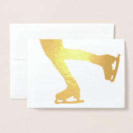 Cartão Metalizado Ice Skater