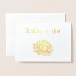 Cartão Metalizado Imagem de Rosa