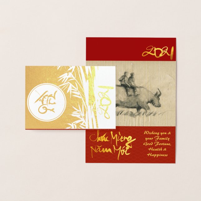 Cartão Metalizado Imagem original de Ox Crianças 2021 Foil de luxo G (Exibição)