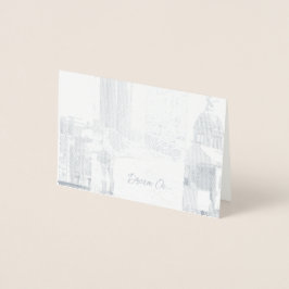 Cartão Metalizado Incentivo "Siga seus sonhos" inspirador