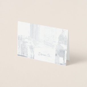 Cartão Metalizado Incentivo "Siga seus sonhos" inspirador