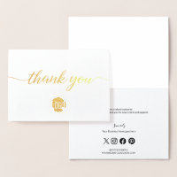 Logotipo personalizado obrigado para empresa para