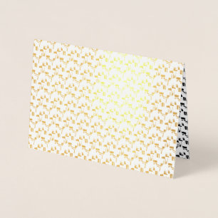 Cartão Metalizado Melhor Design de idioma 26