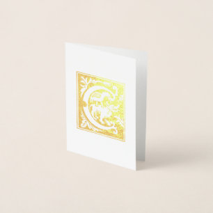 Cartão Metalizado Mítica do século XVI cria Capital Decorativo C