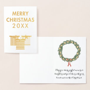 Cartão Metalizado Modifique estas caixas de presente de Natal de Fol