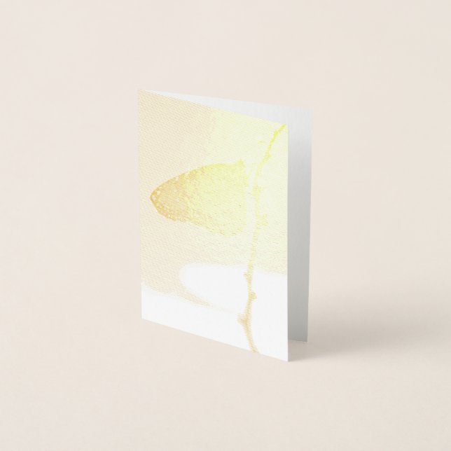 Cartão Metalizado Monarca na Luz da Manhã (Frente)