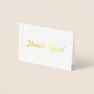 Cartão Metalizado Mostre-o a sua apreciação com um obrigado bonito!