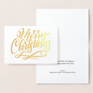 Cartão Metalizado Natal Minimalista Luxo Dourado