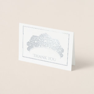 Cartão Metalizado Nota Cartão-Obrigado-Minitamanho