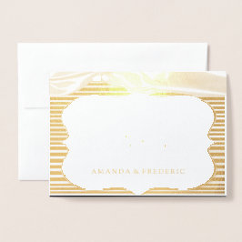 Cartão Metalizado O Excelente Gatsby na FILHA OBRIGADO A VOCÊ.