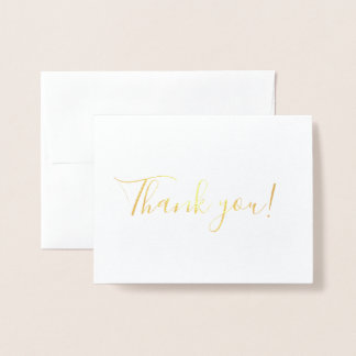 Cartão Metalizado Obrigado