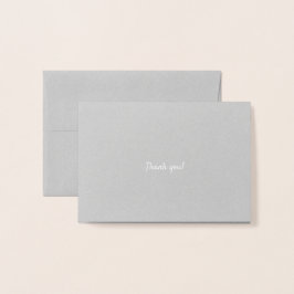 Cartão Metalizado Obrigado aos amigos do sobrevivente de câncer