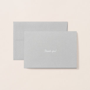 Cartão Metalizado Obrigado aos amigos do sobrevivente de câncer