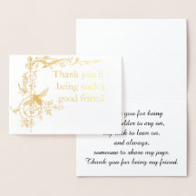 Obrigado por ser amigo Vintage Motif com Abelha