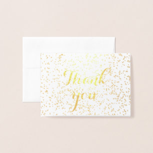 Cartão Metalizado Obrigado Simples Vazio Sprinkles 2020 Legal