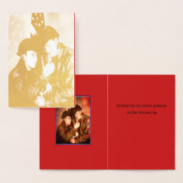 Cartão Metalizado Obrigado Veteranos Foil Card