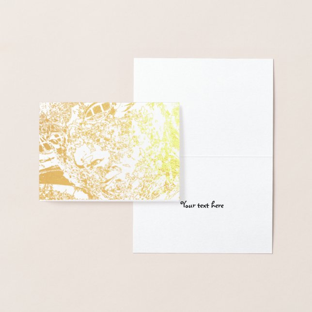 Cartão Metalizado Olhar Para O Amor (Exibição)