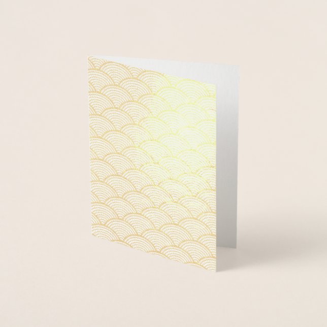 Cartão Metalizado Onda Vermelha Japonesa (Frente)