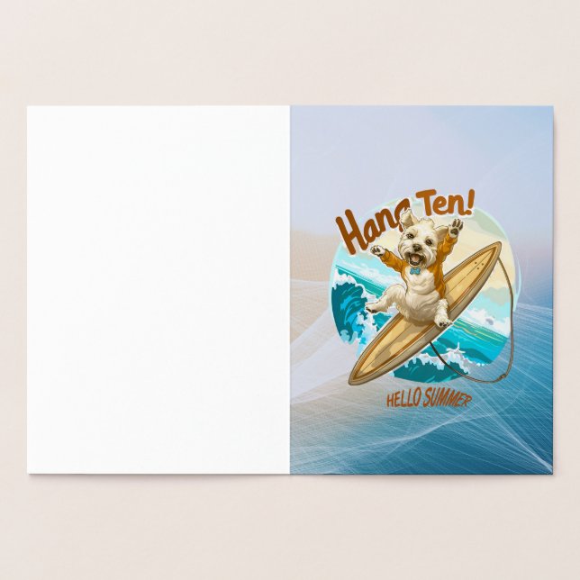 Cartão Metalizado Ondas e desejos (Interior)