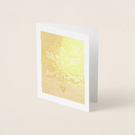 Cartão Metalizado Ornamento Floco de Neve de Natal ... folha de ouro