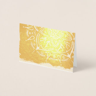 Cartão Metalizado Ouro