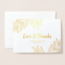 Ouro Deixa Foto de Casamento de Amor e Obrigados