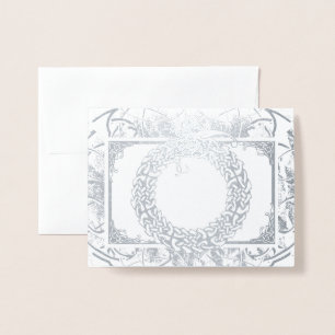 Cartão Metalizado Ouroboros Célticos (Dentro de Vazio)