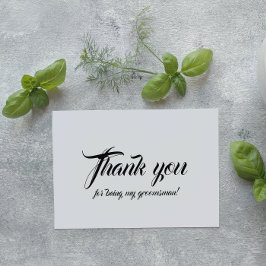 Cartão Metalizado Padrinho de casamento De Casamento Obrigado