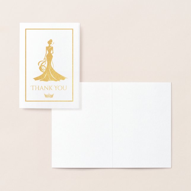 Cartão Metalizado Pageant Queen Mini (Exibição)