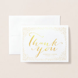 Cartão Metalizado Palavras De Obrigados E Amor Confetti Casamento Ob