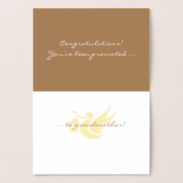 Cartão Metalizado Parabéns! Avó Foil Card