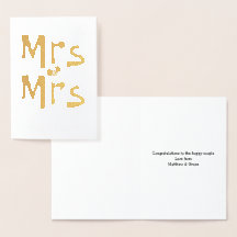 Parabéns pelo Casamento da Sra e Sra