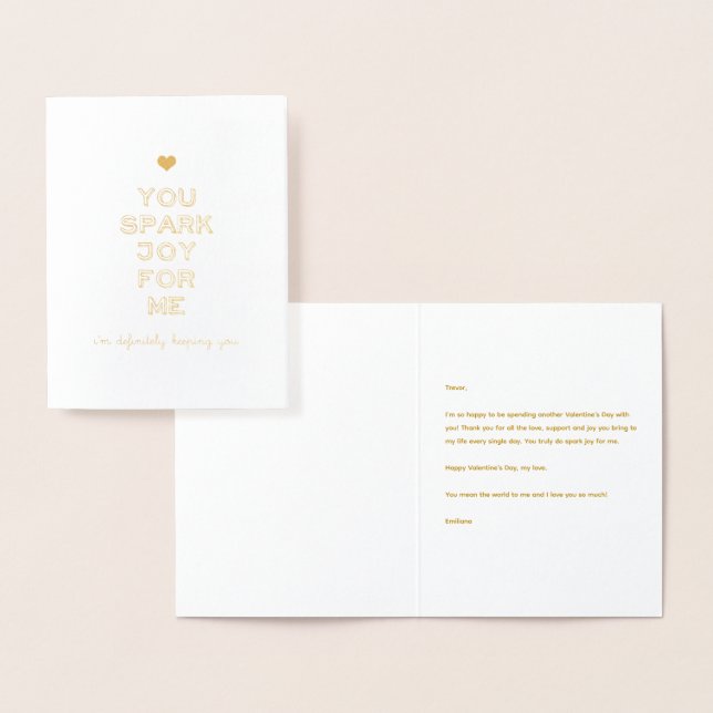 Cartão Metalizado Peça alegria pelo meu aniversário de Namorados (Exibição)