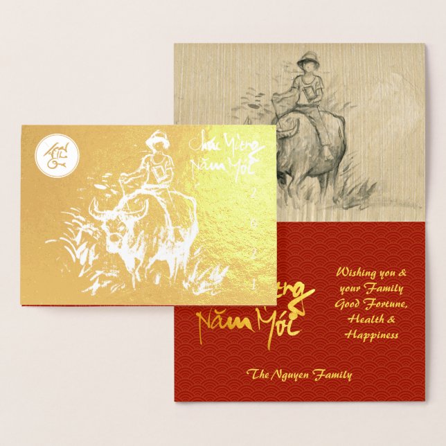 Cartão Metalizado Pintura original do Ox Kid Lunar 2021 Luxo GC3 (Exibição)
