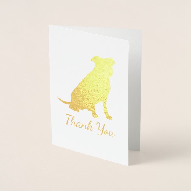 Cartão Metalizado Pit Bull Dog Chá de fraldas Pink Girl Pitbull (Frente)