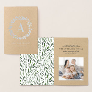 Cartão Metalizado Por baixo de uma fotografia monograma