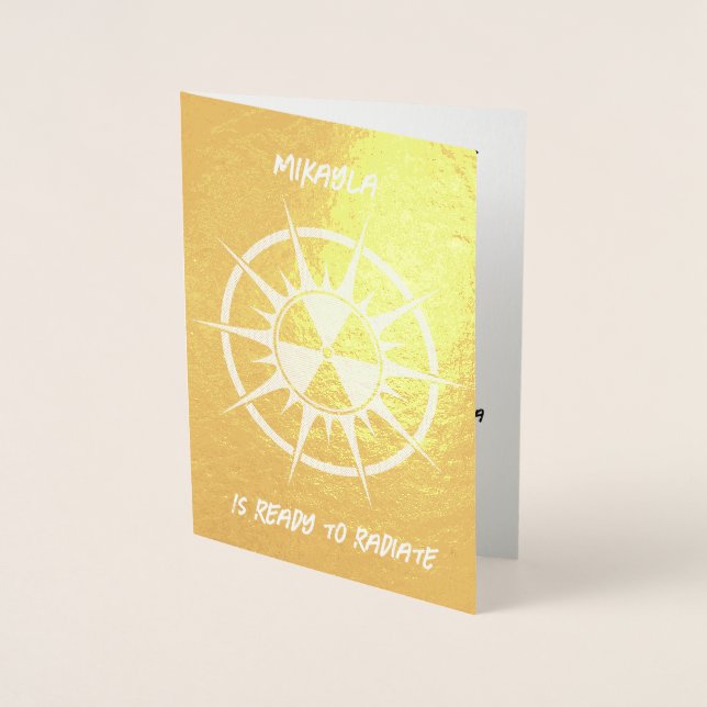 Cartão Metalizado Pronto para Radiação (Frente)