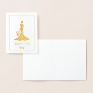 Cartão Metalizado Rainha Pageant