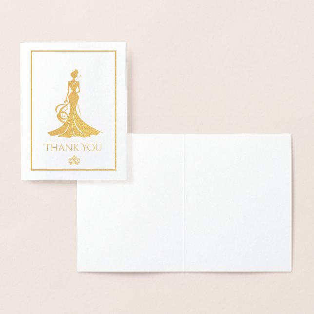 Cartão Metalizado Rainha Pageant (Exibição)