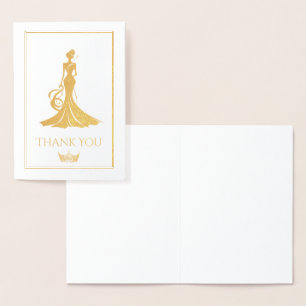 Cartão Metalizado Rainha Pageant