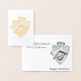 Cartão Metalizado Saudações! Feliz Dia dos Namorados