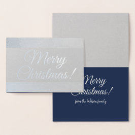 Cartão Metalizado Sazonal, Feliz Natal, da Família