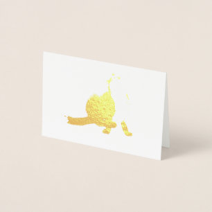 Cartão Metalizado Scratching fox