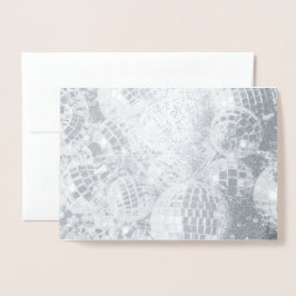 Cartão Metalizado Shiny Disco Ball Ornavers