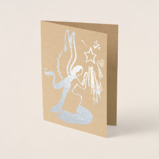 Cartão Metalizado Silver Angel