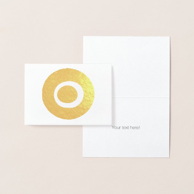 Cartão Metalizado Símbolo de Proteção dos Olhos de Mau Nazar (Exibição)