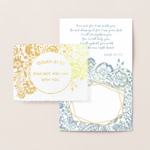 Cartão Metalizado Simpatia Cristã Religiosa Azul Pale Dusty