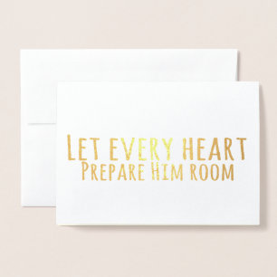 Cartão Metalizado Simples Tipografia Natal Letras de Carol