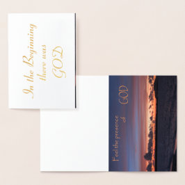 Cartão Metalizado Sinta a Presença de DEUS