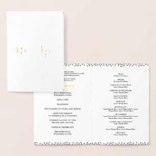 Cartão Metalizado Sr. do PROGRAMA da CERIMÓNIA de CASAMENTO & Sra.